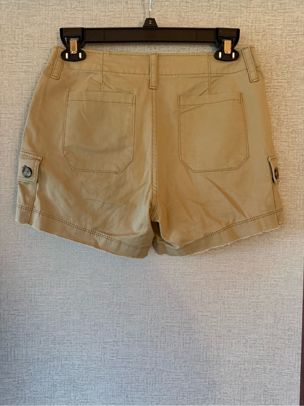 Joe Fresh Tan Cargo Shorts with Buttoned Side Pockets